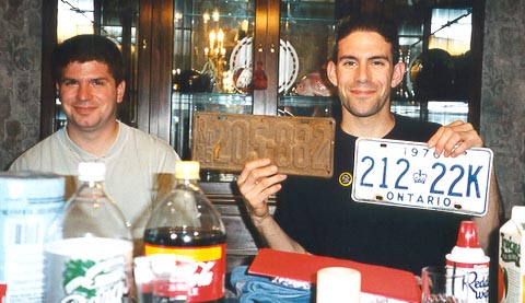 I collect old or new authentic Ministry of Transportation North American style rectangular license plates from any province or state. To shut me up, my brother gave me a few old license plates for my birthday.